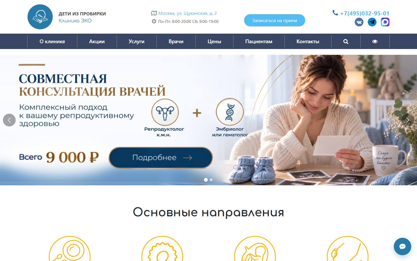 Главная страница сайта Дети из пробирки (baby-ivf.ru)