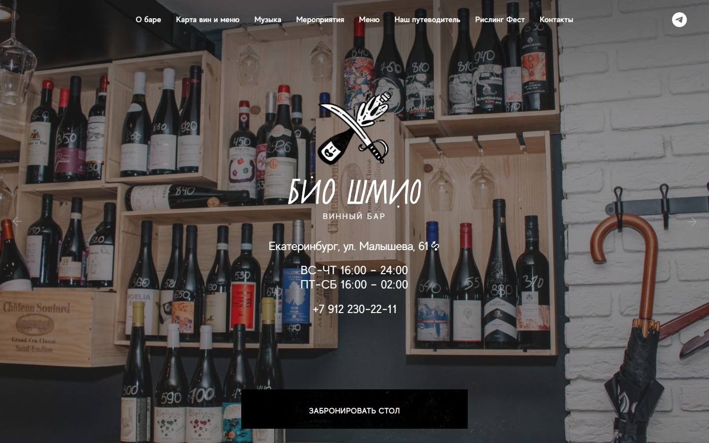 Главная страница сайта Био Шмио (bioshmiobar.ru)