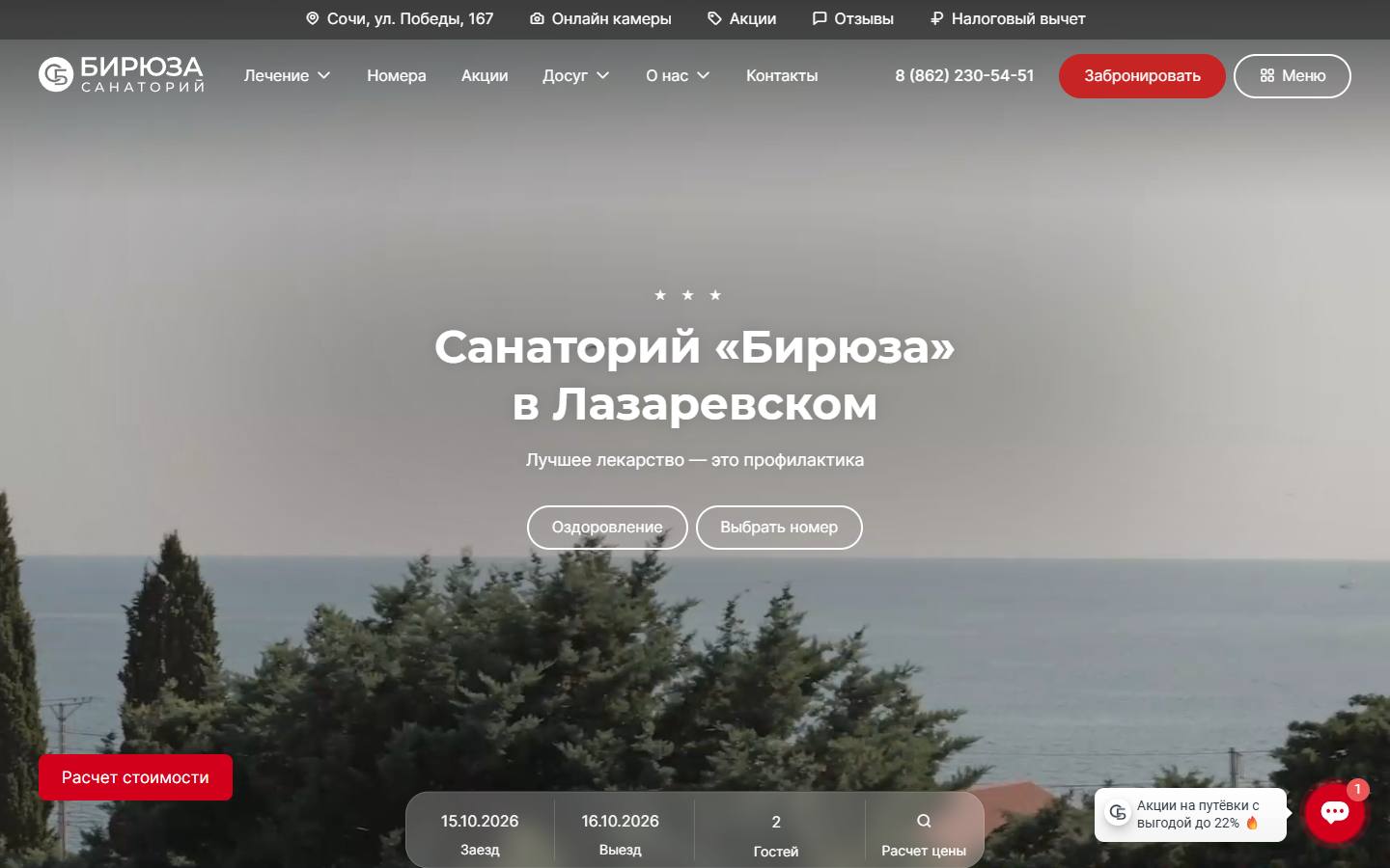 Главная страница сайта Бирюза (biruza.net)