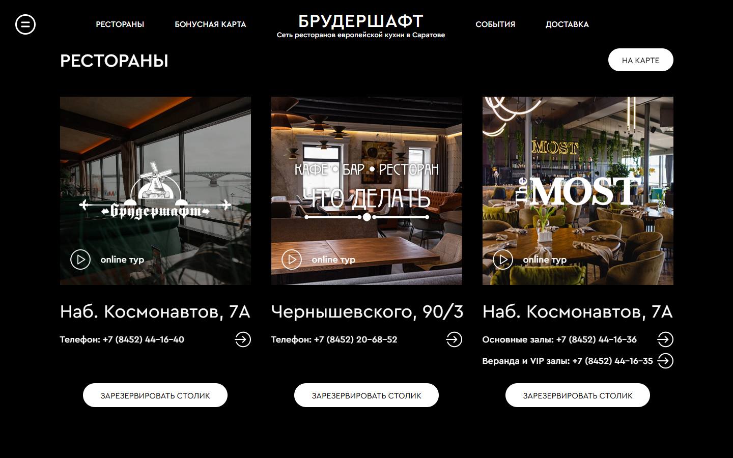 Главная страница сайта Брудершафт (bruderbar.ru)