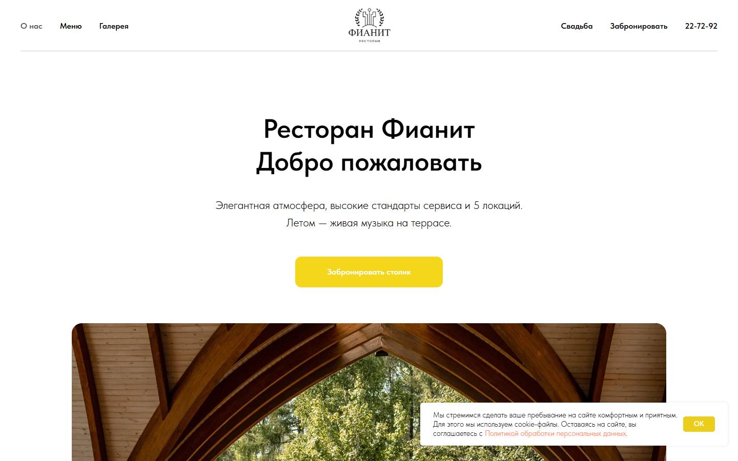 Главная страница сайта Фианит (fianitrest.ru)