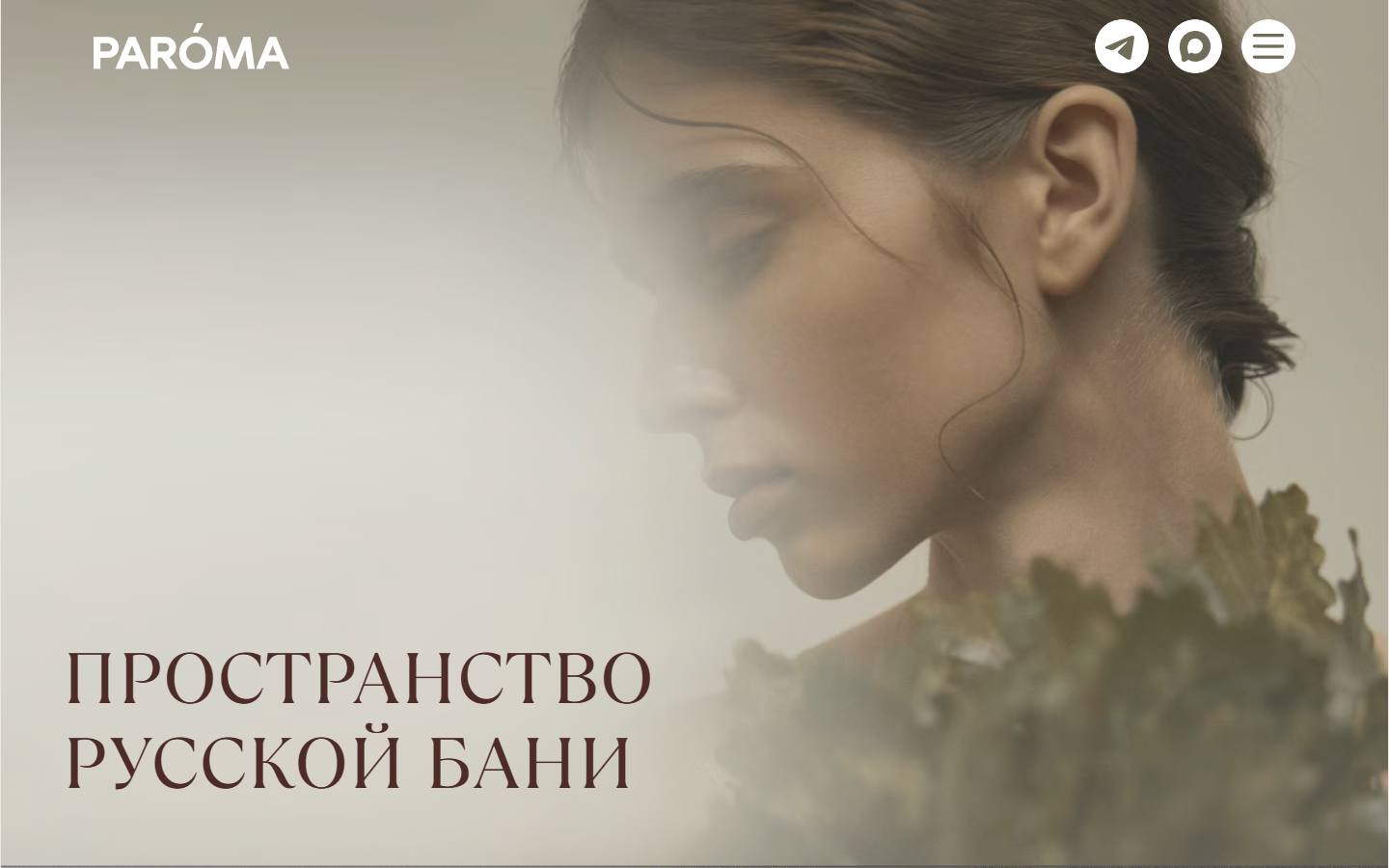 Главная страница сайта Парома (paroma.ru)