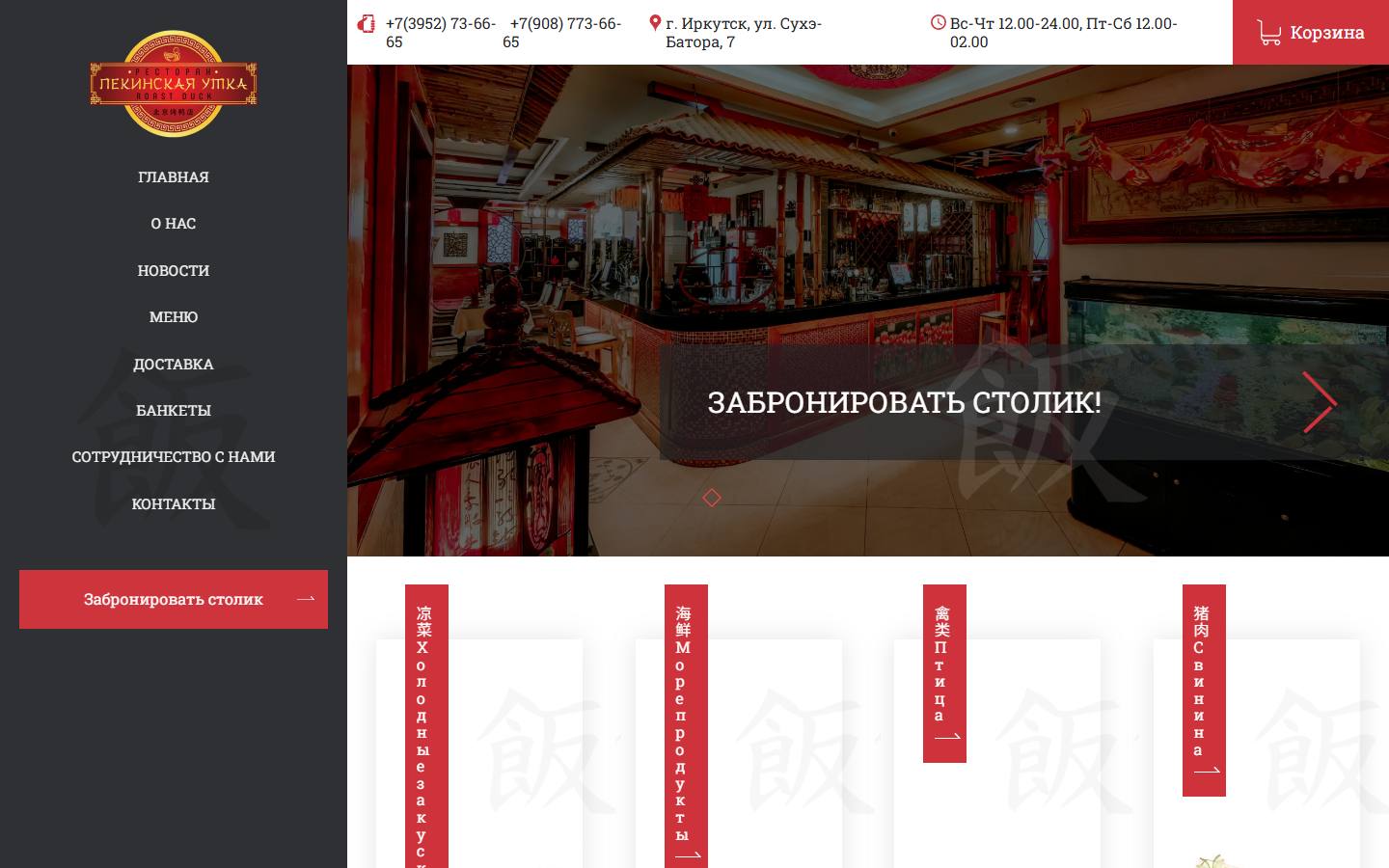 Главная страница сайта Пекинская утка (pekin-utka.ru)