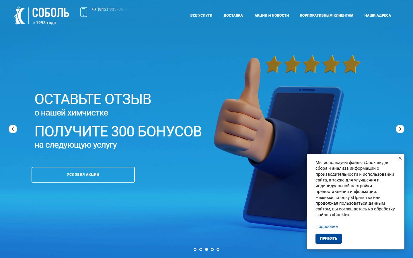 Главная страница сайта Соболь (sobolhim.ru)