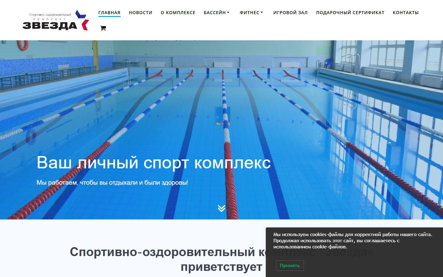 Главная страница сайта СОК «Звезда» (sok-zvezda.ru)