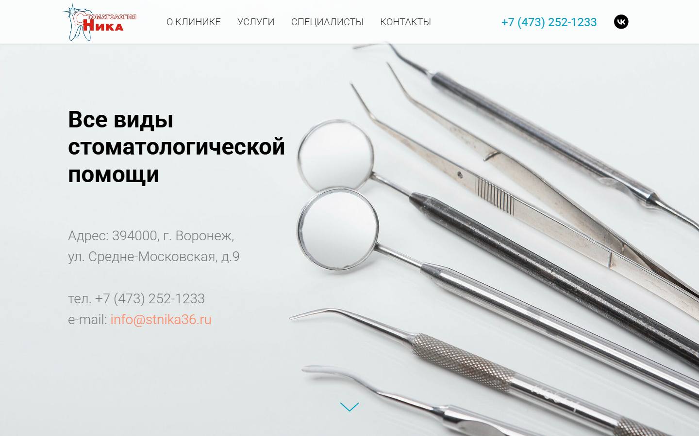 Главная страница сайта Ника (stnika36.ru)