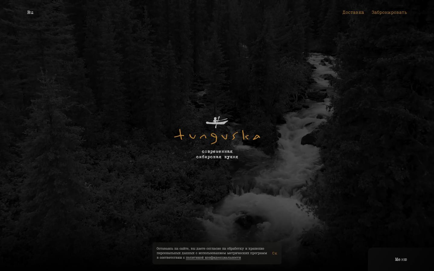 Главная страница сайта Тунгуска (tunguskarestaurant.ru)