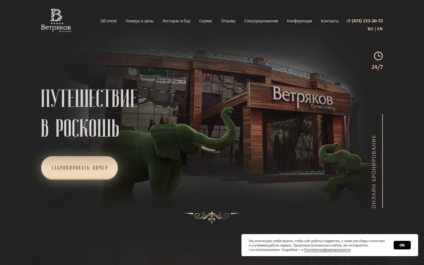 Главная страница сайта Ветряков (vetryakov.ru)