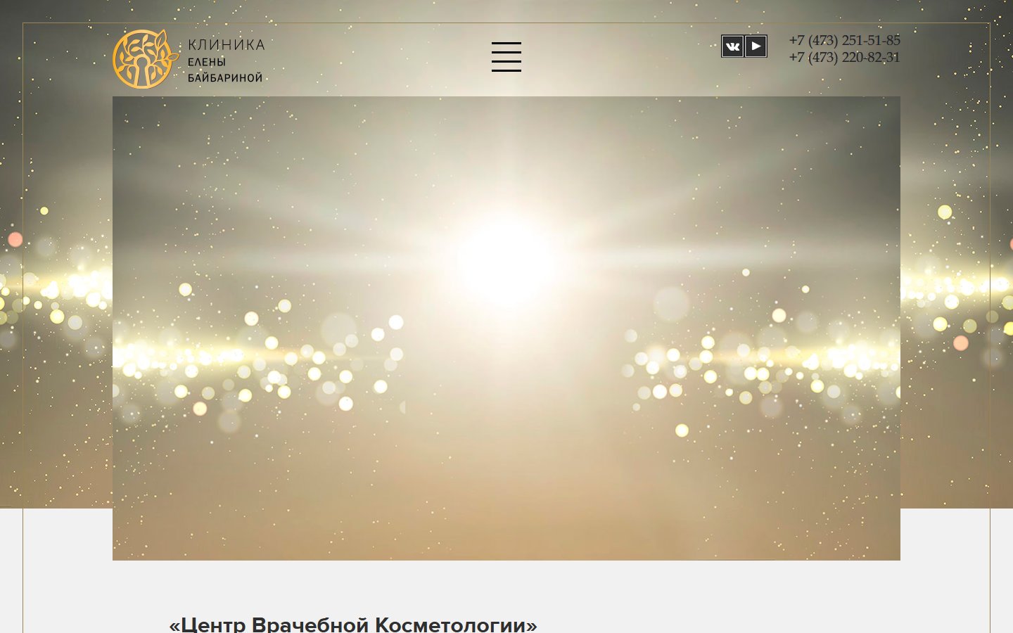 Главная страница сайта Клиника Елены Байбариной (vipclinik.com)