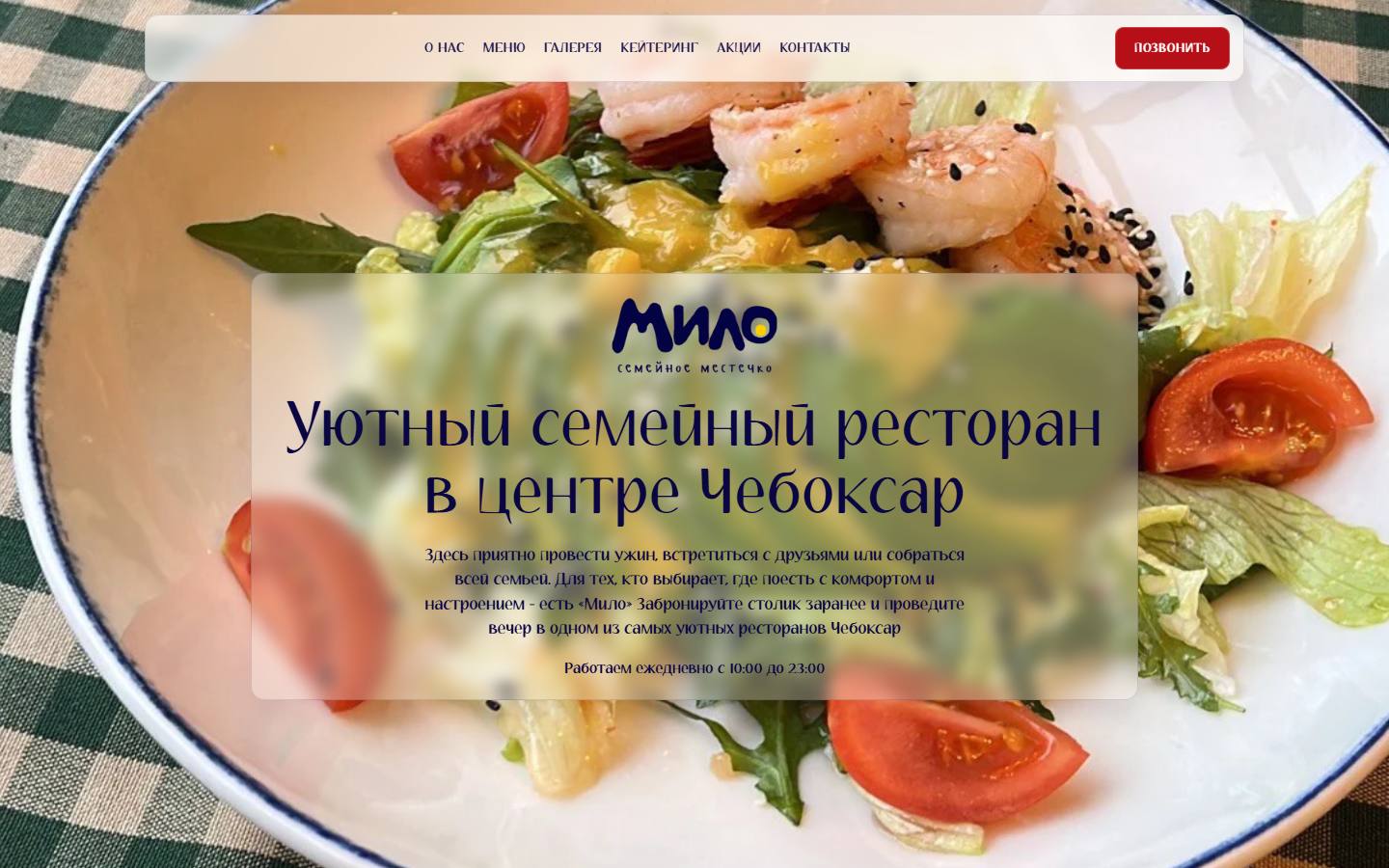 Главная страница сайта Мило (мило21.рф)