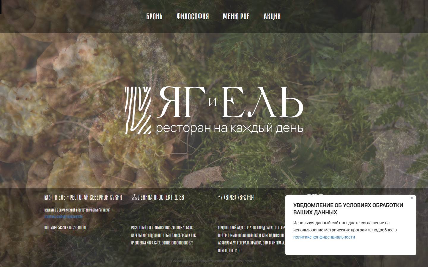 Главная страница сайта Яг и Ель (yagel-ptz.ru)